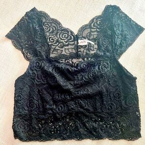 NWOT Free People Intimately Lacy Bralette, Sz L